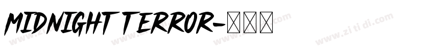 Midnight Terror字体转换
